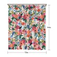thumbnail image 5 of Pioneer Flower Floral Print Pattern Shower Curtain 72"x84" ,Bathroom Decorative Shower Curtains Set with 12 Hooks,Modern Waterproof Washable Shower Curtain, 5 of 6