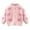 Pink, variant on 1-8 Years Girls' Cardigan Long Sleeved Patchwork Heart-shaped Loose Button Round Neck Hooded Casual Jacket