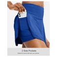thumbnail image 6 of Athletic Skort Skirts for Women High Waisted Pleated Athletic Skort with 4 Pockets, Tennis Golf Running Casual Wear Blue S, 6 of 8