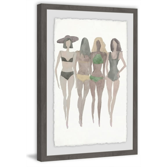 Beach II Framed Painting Print