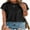 Z443-Black, variant on SHEWIN Womens Plus Size T Shirts 2025 Summer Blouse Tops Square Neck Puff Sleeve Tops Blue 1X