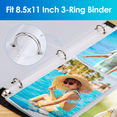 thumbnail image 6 of MaxGear 4" x 6" Photo Sleeves 3-Ring Binder, Clear, 6 of 8
