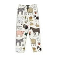 thumbnail image 4 of Disketp Farm Animals 4 Print Women'S Comfy Pajama Pants Casual Drawstring Palazzo Lounge Wide Leg Pants, 4 of 9