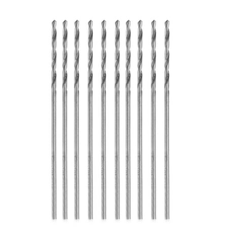 

OOKWE Multifunction 10 Pcs Tiny Micro HSS 0.8mm Straight Shank Twist Drilling Bit