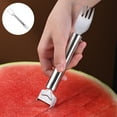thumbnail image 3 of sunsanly Stainless Steel Watermelon Slicer Fork 2-In-1 Multifunction Summer Watermelon Cube Maker Fruit Cutter Slicing Cutting Tool Kitchen Gadgets, 3 of 7