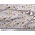 thumbnail image 3 of Soimoi Poly Georgette Fabric Floral,Sheltie & Pekingese Dog Decor Fabric Printed Yard 42 Inch Wide, 3 of 3