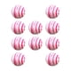 thumbnail image 1 of 10 pelotas de golf para entrenamiento de golf, juguetes para mascotas, duraderas y de alto rendimiento. Rosa y blanco, 1 of 9
