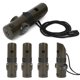 thumbnail image 1 of Silbato - Kit de supervivencia - con luz LED, termómetro y brújula - Silbato de emergencia - 7 en 1 - Ideal para senderismo, acampada y montañismo - 4 piezas, 1 of 5