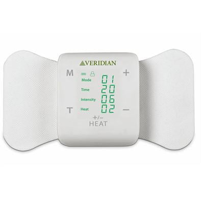 Veridian Healthcare Tens + Heat Wireless Pain Management Solution - Shoulders, Waist, Back, Neck, Arm, Leg Heat Massager