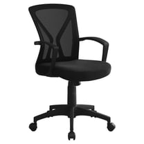 Monarch Specialties Office Chair, Swivel, Ergonomic, Armrests, Computer Desk, Work, Black Mesh