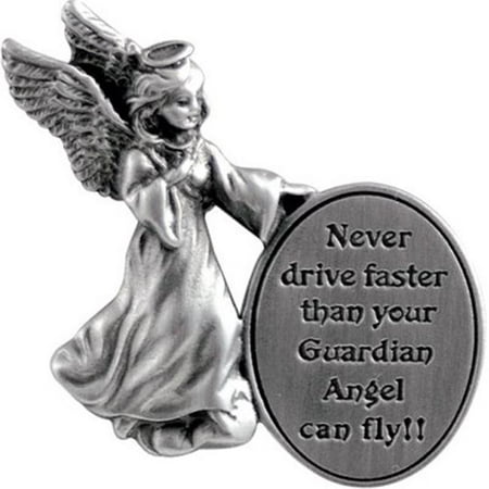 Never Drive Faster Angel Visor Clip