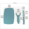 thumbnail image 3 of SUOKL Cheese Grater Ceramic Set With Fruit Vegetable Peeler Knife Mini Cutting Board Colorful Kitchen Tools 3PCS, 3 of 4