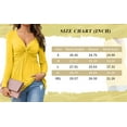 thumbnail image 4 of Sherrylily Women V-Neck Front Knotted Shirt Long Sleeve Elegant Casual T-Shirt Pullover Tops, 4 of 4