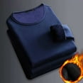 thumbnail image 5 of Mens Thermal Underwear Tops Fleece Lined Long Sleeve Shirt Lightweight Base Layer Undershirt, 5 of 7