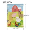 thumbnail image 3 of Rateoe Farm Animals 3 Pattern Passport Holder Wallet Leather Mulit-purpose Travel Wallet Credit Cards Case ,Passport Cover for Women Men-6.5 in, 3 of 5