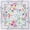 Multi-Colored Flowers, variant on American Mahjong Mat with Rules, 31" Square Non-Slip Rubber Table Cover, Silent Noise-Reducing Gaming Mat for Mahjong, Card Games, Dominoes, Easy Storage Roll-Up Design