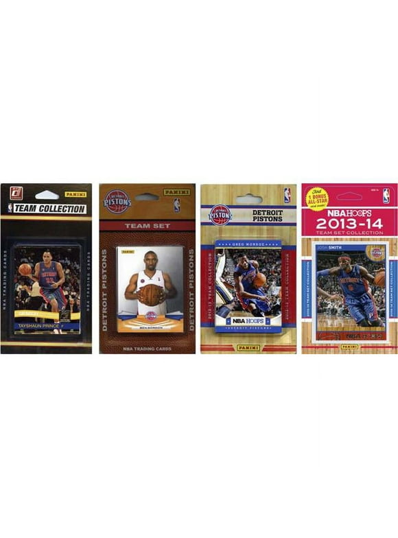 C&I Collectibles NBA Detroit Pistons 4 Different Licensed Trading Card Team Sets O/S