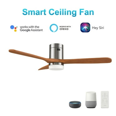 Carro Labelle 52'' Smart Ceiling Fan with Remote, Light Kit Included Silver Finish