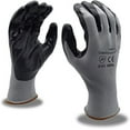 thumbnail image 2 of cor-touch ii polyester work gloves with a black flat nitrile coating, pack of 12 pairs, 2 of 5