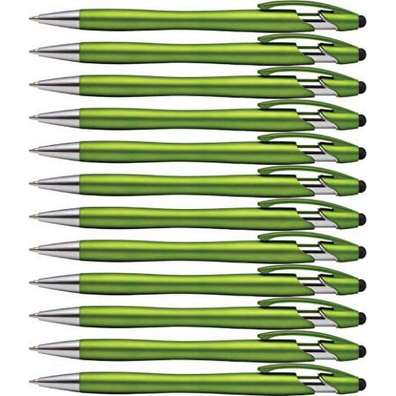 2 in 1 Capacitive Stylus & Ballpoint Pen Rubberized The Beemer Comfort Grip for Any Touchscreen Device