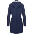 thumbnail image 3 of Twinklady Chaqueta De Lluvia Para Mujer, Cortavientos, Impermeables De Escalada A Rayas, Impermeables, Ligeros, Gabardinas Con Capucha Para Exteriores, Azul Marino Xl, 3 of 5