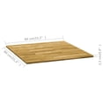thumbnail image 4 of vidaXL Table Top Solid Oak Wood Square 23 mm 80x80 cm, 4 of 4