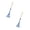 Blue-2Pcs, variant on Leaf Rake for Garden Heavy Duty with Wood Handle, Small Metal Tines Yard Rake 27 Inch Length, Lawn Cleaning Tool for Shrub Flower Beds Leaves Debris for Yard Work
