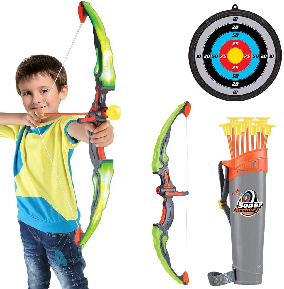 Kids Shooting Outdoor Sports Toy Bow Arrow With Sucker Plastic Toys for Child Rs 