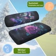 thumbnail image 5 of HUIACONG Hummingbird Rose Comfortable Golf Cart Seat Covers 2 Piece for Outdoor Summer, Golf Cart Seat Blanket Cushion Cover Soft, 5 of 7
