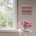 thumbnail image 4 of Framed Canvas Wall Art for Living Room Red, Black and White Stripes Wall Decor, Striped Pattern Aesthetic Paintings for Bedroom Office Kitchen Bathroom, Ready to Hang Artwork Wall Pictures 8x8 Inch, 4 of 9