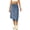 Blue, variant on Women 20" Knee Length Tennis Skirt with Built in Legging Golf Skirts Skirted Legging with Pockets
