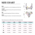 thumbnail image 5 of PAYOHTO Women's Cross Front Bikini Set with High Elasticity Soft Padding Cute Floral Pattern Bathing Suit Crop Top Swimsuit, 5 of 9