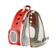 thumbnail image 2 of Mochila ligera y transparente con burbujas para transportar gatos, expandible. rojo, 2 of 8