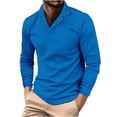 thumbnail image 2 of RXIRUCGD Haut Décontracté à Manches Longues pour Hommes, Bleu, Taille : m, 2 of 5