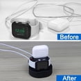 thumbnail image 6 of Apple Watch Charger - iWatch AirPod 2 in 1 Charging Stand Holder Dock Compatible with Apple Watch Series11 10 9 8 Ultra3 2 Ultra SE2 SE 7 6 5 4 3 2 and AirPods 1/2/3/Pro, 6 of 10