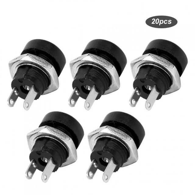 DC Power Plug Jack, Durable Plug Adapter Terminals, Copper 20pcs Power Supply Socket for Multiple Types of Plugs Electronic Equipment