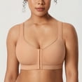 thumbnail image 2 of DELIMIRA Women's Inbarely Plus Posture Bras Front Closure Lightly Padded Wireless Full Coverage Bra, 2 of 6
