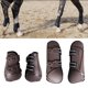 thumbnail image 1 of Botas de tendón de caballo, conjunto de patas traseras delanteras, entrenamiento de equitación, salto, absorción de golpes, protectores de aj Marrón XL Baoblaze Botas de tendón de caballo, 1 of 8