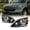 Black Housing, variant on AKKON - For 2007 2008 2009 2010 2011 Honda CR-V Driver and Passenger Side Headlights Headlamps Pair Set