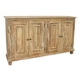 thumbnail image 4 of Bayside Jensen 4-Door Solid Wood Sideboard in Distressed Natural Finish, 4 of 8