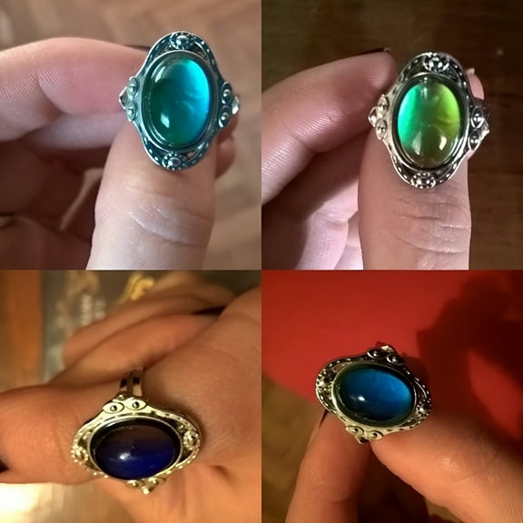 DESIGNICE 2026 New Vintage Unisex Mood Changing Color Ring Adjustable Temperature Control Band,For Daily Wear,Casual Outfits,Mood-Based Styling,Unique Accessories,Gifts for Friends,Fashion Statement.