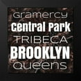 thumbnail image 2 of Medley, Elizabeth 12x12 Black Modern Framed Museum Art Print Titled - New York Boroughs II, 2 of 5