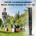 thumbnail image 6 of 115-5059-03 mower blades  toro 115-5059-03 79016P 110-6837-03 112-9759-03 Blades, Compatible with toro timecutter 50 inch blades, toro ss5000 blade, toro mx5060, 75755, 50 inch zero turn blade, 6 of 7