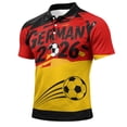 thumbnail image 3 of 2026 Soccer Cup Jersey for Men, Polo Collar Short Sleeve National Flag & Ball Graphic Top - Breathable Fan Shirt for Match Day & Casual Wear Yellow L, 3 of 5