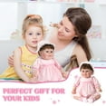 thumbnail image 2 of Ktaxon Reborn Baby Dolls, 20 Inch Realistic Newborn Eyes Open Doll Lifelike Weighted Soft Body with Accessory Set for Kids 3+, 2 of 10