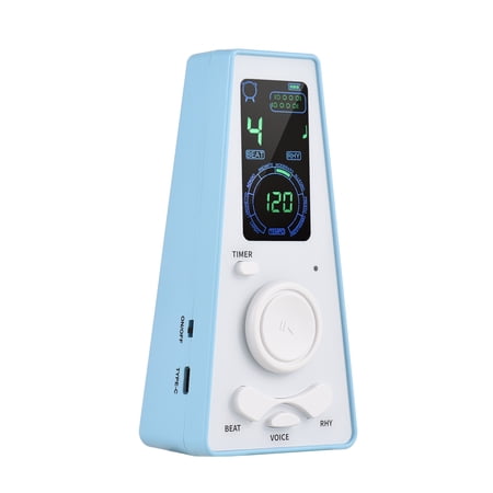Meterk Electronic Digital Metronome with Timer Universal Electronic Metronome with and Beat Speed Control  Battery or USB Cable Powered  for Guitar Piano Violin Drum