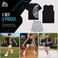 thumbnail image 7 of RBX Boys Athletic Outfit Shorts Set Short Sleeve Shirts Dry Fit Sleeveless Jersey & Shorts 3 Piece, 7 of 7
