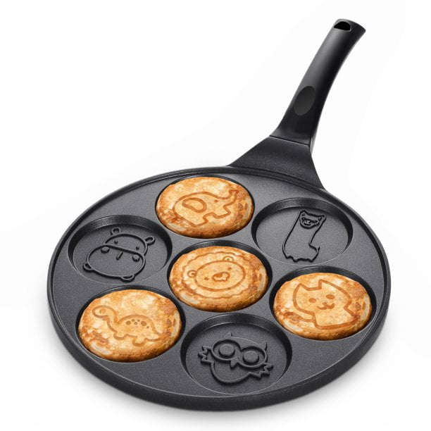 Pancake Pan Smile Pancake Maker Machine Induction Crepe Pan Nonstick Pancake Griddle for Kids 