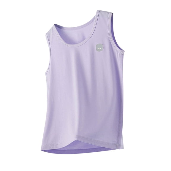 Maean Boys Girls Tank Sleeveless Crew Neck Lightweight Quick Dry Athletic Workout Shirts Tops