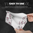 thumbnail image 5 of Lsque Cartoon Poodle Dog Printed Long Tissue Box Cover Holder, Facial Paper Organizer Dispenser,Triangle with Bottom Belt, PVC Leather Decorative Organizer, 5 of 9